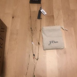 Double strand delicate gem necklace.